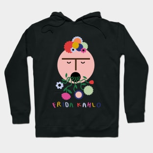 Frida Kahlo feminist mexican painter colorful summer flowers Hoodie